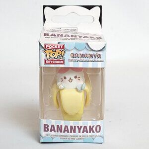 ADORABLE BANANYA POCKET POP! Keychain BNIP The Kitty Who Lives in a Banana Anime